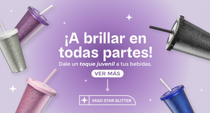 4. Vasos Star Glitter