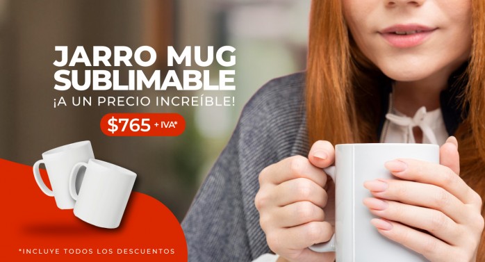 2. Jarro mug sublimable
