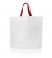 BOLSA 45X40X10 BLANCA CON MANIJAS ROJAS